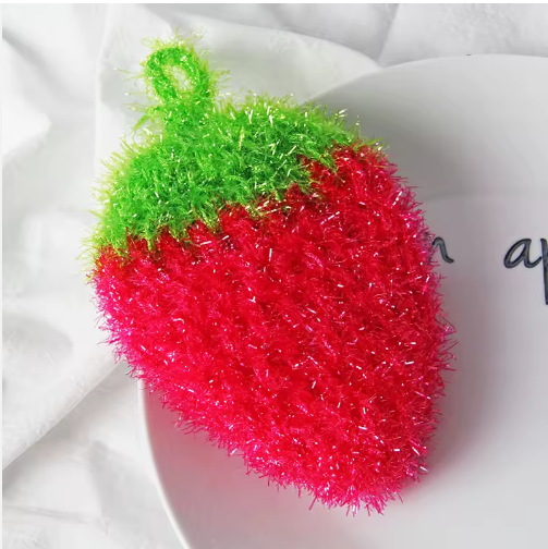 3/pc Strawberry Dish Scrubber